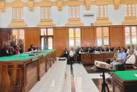 Sidang lanjutan perkara dugaan korupsi di Pengadilan Tipikor Medan, Senin (13/4/2026). (Foto: ist)