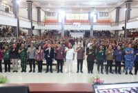 Kegiatan sosialisasi implementasi KUHP dan KUHAP baru di Auditorium Widya Sabha, Universitas Udayana, Jumat (17/4/2026). (Foto: Dok. Kemenkum)