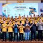 Pengurus Asosiasi Media Konvergensi Indonesia (AMKI) Sumsel berfoto bersama pengurus AMKI Pusat, pengurus AMKI kabupaten/kota, serta unsur Forkopimda saat pelantikan kepengurusan AMKI Sumsel periode 2025-2030 di Aula DPRD Provinsi Sumsel, Palembang, Jumat (22/5/2026). (Foto: Dok. AMKI Sumsel)
