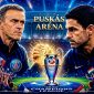Final Liga Champions 2025/2026 Arsenal menghadapi Paris Saint-Germain (PSG) di Puskas Arena, Budapest, Sabtu (30/5/2026). (Foto: Dok. Mercinews.com)