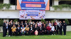 Pengurus PSTI DKI Jakarta berfoto bersama Musprov PSTI DKI Jakarta yang digelar di Kantor Dinas Pendidikan Provinsi DKI Jakarta, Jumat (29/5/2026). (Foto: Dok. PSTI DKI Jakarta)