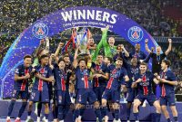 PSG berhasil mempertahankan gelar juara liga Champions setelah mengalahkan Arsenal melalui adu penalti dengan skor 4-3 pada final Liga Champions 2025/2026 di Puskás Aréna, Budapest, Minggu (30/5) waktu setimpal. (Foto: Dok. PSG)
