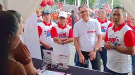 DPD Perhimpunan Bank Perekonomian Rakyat Indonesia (Perbarindo) Bali menggelar puncak peringatan Hari BPR-BPRS Nasional 2026 di kawasan Garuda Wisnu Singasana (GWS), Kabupaten Tabanan, Bali, Minggu (31/5/2026). (Foto: Dok. Perbarindo Bali)