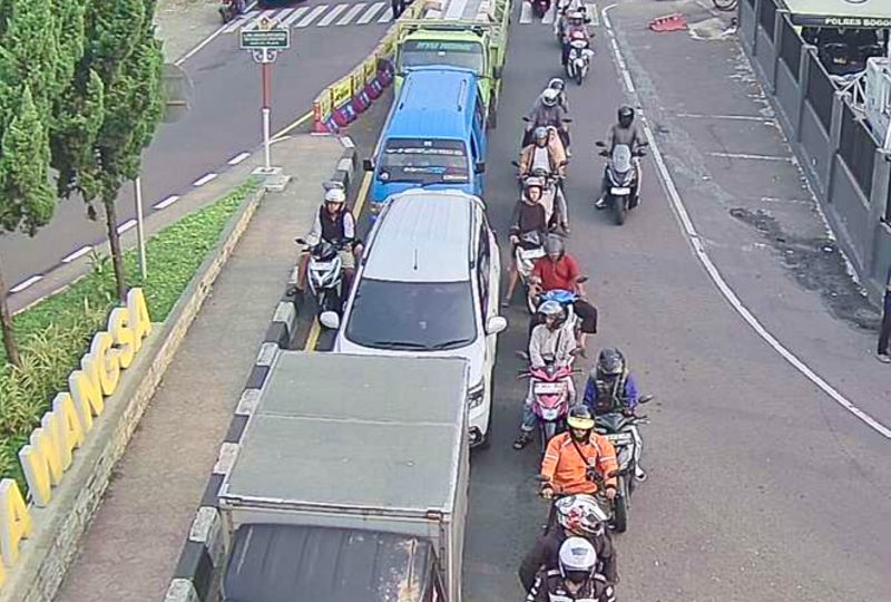 Situasi lalu lintas di Gadog Puncak, Kabupaten Bogor, Jawa Barat, Jumat (29/5/2026). (Foto: Dok. Dishub Kabupaten Bogor)