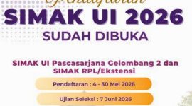 Pendaftaran SIMAK UI 2026 (Foto: Dok. UI)