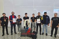 Tiga WNA Tiongkok terduga pelak pencurian dengan pemberatan di Kota Bogor diamankan petugas Imigrasi di Bandara Internasional I Gusti Ngurah Rai, Bali.(Foto: Mercinews.com/HO-Kanim Ngurah Rai)