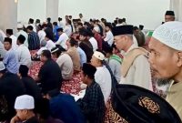 Ratusan jemaah mengikuti salat Idul Adha 1447 Hijriah di Gedung Serba Guna Yayasan Insan Mulia (YIM), Perumahan Dewata Permai, Sading, Mengwi, Kabupaten Badung, Bali, Rabu (27/5/2026) pagi.(Foto: istimewa)