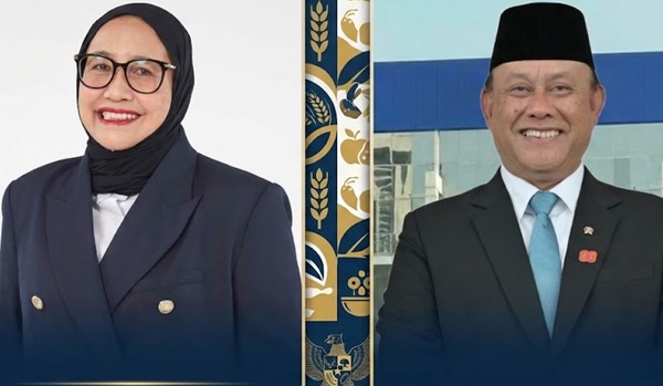 Nanik S. Deyang (kiri) ditunjuk sebagai Kepala BGN menggantikan Dadan Hindayana (kanan). (Foto: Kolase Mercinews.com)