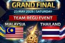 Final Beregu Piala Dunia Sepak Takraw 2026 Thailand vs Malaysia. (Foto: Dok. ISTAF)