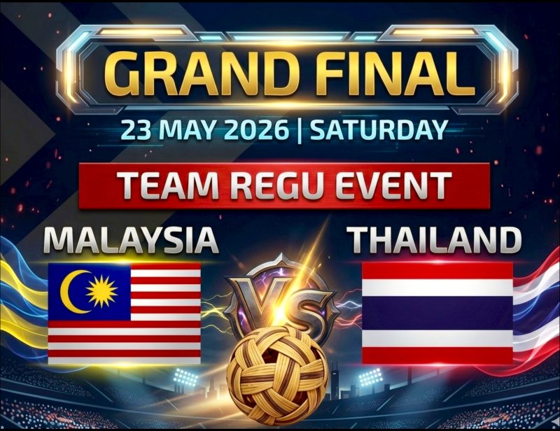 Final Beregu Piala Dunia Sepak Takraw 2026 Thailand vs Malaysia. (Foto: Dok. ISTAF)