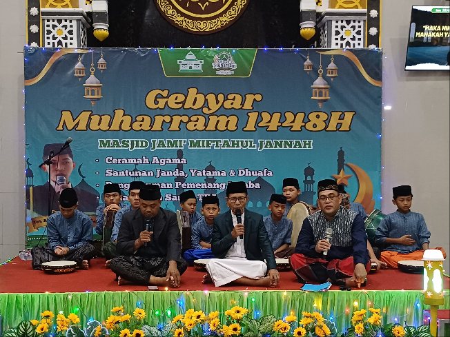 Masjid Jami' Miftahul Jannah Rangkapan Jaya, Pancoran Mas, Kota Depok, menggelar Gebyar Muharram 1448 H, Kamis (25/6/2026). (Foto: istimewa)