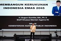 Stafsus Menag Gugun Gumilar saat kegiatan bersama Jemaat Gereja Keluarga Allah (GKA) Solo. (Foto: istimewa)