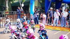 Lanud Halim Perdanakusuma menggelar 'Brave Little Riders Pushbike Race' di Marshalling Area Lanud Halim Perdanakusuma, Jakarta Timur, Sabtu (20/6/2026). (Foto: Dok. Lanud Halim Perdanakusuma)