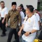 Menag Nasaruddin Umar saat menghadiri Gema Waisak Pindapata Nasional 2570 BE Tahun 2026 di Kemayoran, Jakarta Pusat, Minggu (10/5/2026). (Foto: Dok. Mercinews.com)
