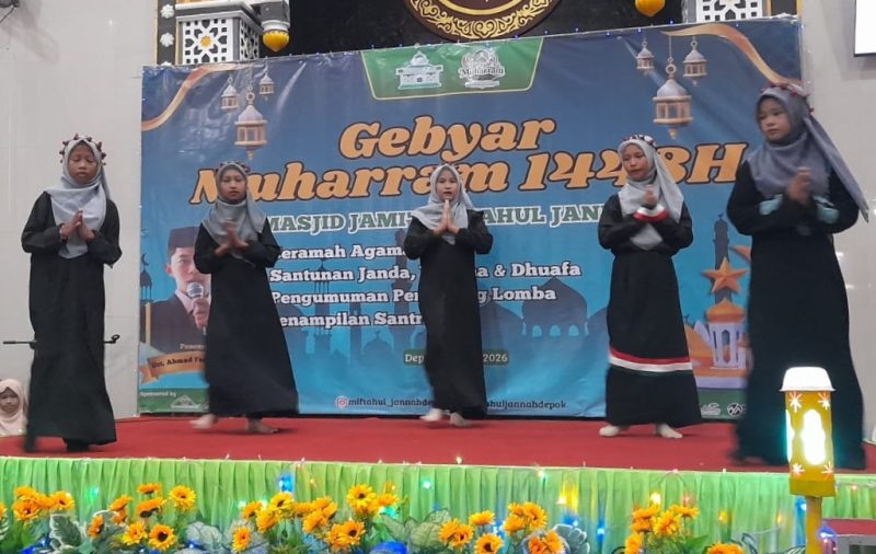 Semarak Gebyar Muharram 1448 H Miftahul Jannah Depok, Santunan Yatim hingga Tausiah Santri