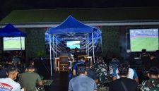 Lanud Halim Perdanakusuma menggelar kegiatan nonton bareng (nobar) pertandingan Piala Dunia 2026, Selasa (23/6/2026). (Foto: Dok. Lanud Halim Perdanakusuma)