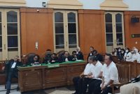 Sidang pembacaan putusan kasus aset PTPN II di Pengadilan Tipikor Medan, Rabu (3/6/2026). (Foto: istimewa)