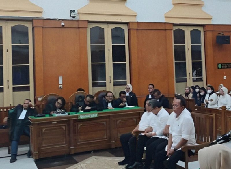 Sidang pembacaan putusan kasus aset PTPN II di Pengadilan Tipikor Medan, Rabu (3/6/2026). (Foto: istimewa)