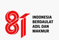 Logo HUT ke-81 RI karya desainer asal Padang, Fajar Novario ditetapkan sebagai logo resmi peringatan HUT ke-81 RI. (Foto: Dok. BPMI Setpres)