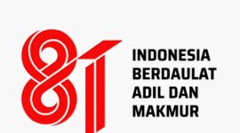 Logo HUT ke-81 RI karya desainer asal Padang, Fajar Novario ditetapkan sebagai logo resmi peringatan HUT ke-81 RI. (Foto: Dok. BPMI Setpres)