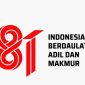 Logo HUT ke-81 RI karya desainer asal Padang, Fajar Novario ditetapkan sebagai logo resmi peringatan HUT ke-81 RI. (Foto: Dok. BPMI Setpres)