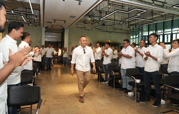 Direktur Utama PTPN IV PalmCo Jatmiko K. Santosa, saat acara Next Gen Leaders Camp 2026 di Wikasatrian, Bogor, Jawa Barat, beberapa waktu lalu. (Foto: Dok. PTPN IV PalmCo)