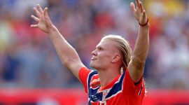 Dua gol Erling Braut Haaland membawa Norwegia mengalahkan Brasil 2-1 pada babak 16 besar Piala Dunia 2026 di Stadion MetLife, New Jersey, Amerika Serikat, Senin (6/7/2026) dini hari WIB. The Vikings pun melaju ke perempat final. (Foto: Dok. X @OptaJoe)