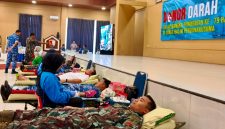 Lanud Halim Perdanakusuma menggelar kegiatan donor darah menjelang peringatan Hari Bakti ke-79 TNI AU di Gedung Garda Dirgantara, Sabtu (18/7/2026). (Foto: Dok. Lanud Halim Perdanakusuma)