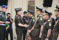 Jaksa Agung ST Burhanuddin melantik Wakil Jaksa Agung (Wakajagung) hingga Jaksa Agung Muda Tindak Pidana Khusus (Jampidsus) yang baru di lingkungan Kejagung, Jumat (24/7/2026). (Foto: Dok. Puspenkum Kejagung)