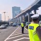 Situasi arus lalu lintas Senin (13)7/2026) di Ruas Tol Dalam Kota (Exit Tol Tegal Parang) arah Jalur Arteri terpantau pada padat. (Foto: Dok. TMC Polda Metro Jaya)