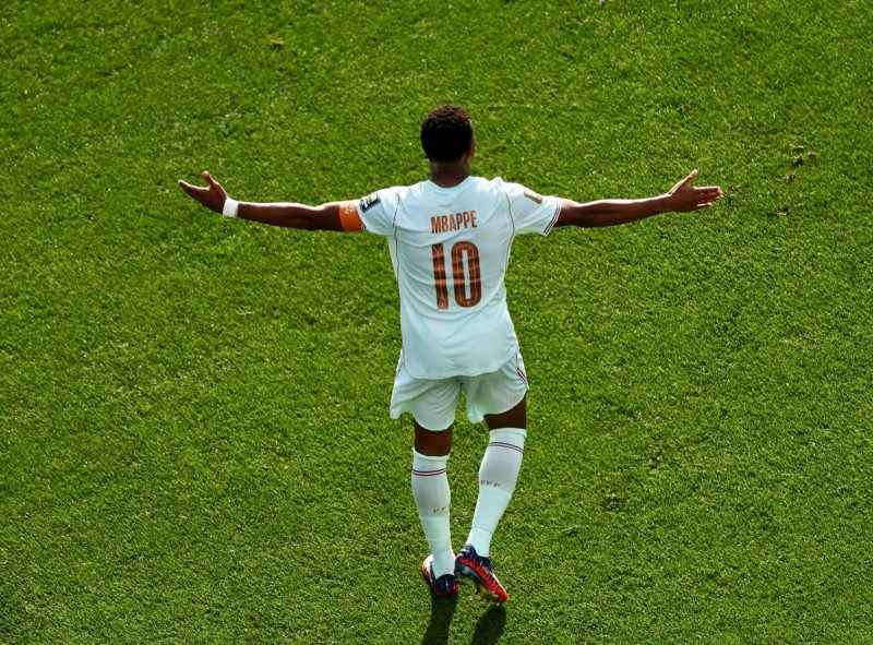 Kylian Mbappe mencetak satu gol saat membawa Prancis mengalahkan Maroko 2-0 pada laga perempat final Piala Dunia 2026 di Stadion Boston, Jumat (10/7/2026) dini hari WIB. (Foto: X @KMbappe)