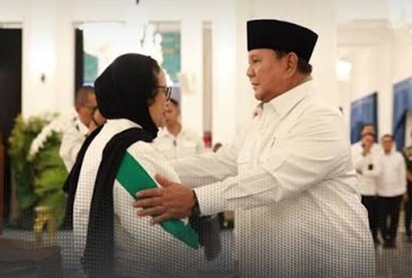 Nanik S Deyang usai dilantik Presiden Prabowo Subianto sebagai Kepala BGN di Istana Negara pada Senin (8/6/2026). (Foto: istimewa)