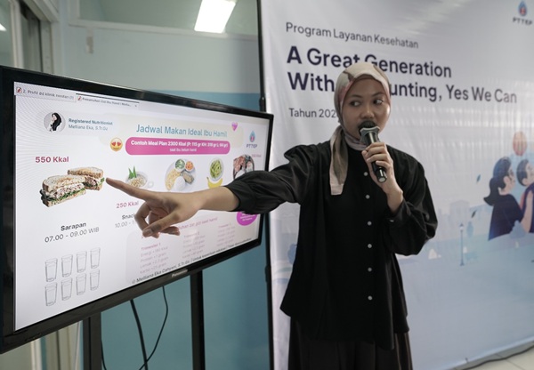 PTTEP Indonesia bekerja sama dengan Dompet Dhuafa menggelar edukasi nutrisi bagi ibu hamil yang dipadukan dengan senam hamil dan pilates di Aula Gerai Sehat Rorotan (GSR), Jakarta Utara, Sabtu (11/7/2026). (Foto: istimewa)