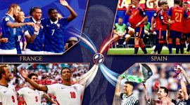 Spanyol, Prancis, Inggris dan Argentina siap memperebutkan tiket final Piala Dunia 2026. (Foto; istimewa)