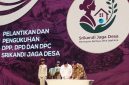 Pelantikan dan pengukuhan jajaran DPP, DPD) dan DPC Srikandi Jaga Desa dari seluruh Indonesia di Ballroom The Djakarta Theater, Jakarta, Jumat (3/7/2026). (Foto: istimewa)