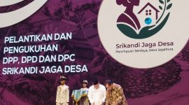 Pelantikan dan pengukuhan jajaran DPP, DPD) dan DPC Srikandi Jaga Desa dari seluruh Indonesia di Ballroom The Djakarta Theater, Jakarta, Jumat (3/7/2026). (Foto: istimewa)