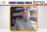 Anggota Komisi I DPR RI, Syahrul Aidi Maazat, saat diskusi publik bertema 