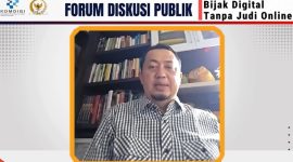 Anggota Komisi I DPR RI, Syahrul Aidi Maazat, saat diskusi publik bertema 