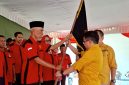 Pengurus Asosiasi Media Konvergensi Indonesia (AMKI) Kabupaten Lahat, Sumatera Selatan, resmi dikukuhkan dan dilantik, Sabtu (29/8/2026). (Foto: Dok. AMKI Sumsel)