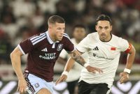 Aston Villa mengawali tur pramusimnya di Indonesia dengan kemenangan 3-1 atas Indonesia All Stars pada pertandingan di Stadion Utama Gelora Bung Karno, Jakarta, Sabtu (1/8/2026) malam. (Foto: istimewa)