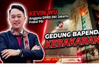 Anggota Komisi A DPRD DKI Fraksi PSI Kevin Wu menyoroti kebakaran gedung Bapenda. (Foto: Mercinews.com)