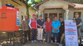 PMI Jakarta Utara bersama PMI Tapteng meresmikan lima sumur bor untuk memenuhi kebutuhan air bersih warga terdampak banjir dan longsor, Jumat (28/8/2026). (Foto: Dok. PMI Jakarta Utara)