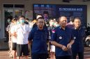 Kepala Bidang Penempatan, Keamanan, Pemulangan dan Deportasi Rudenim Pusat Tanjungpinang, I Wayan Putu Wiadnya (tengah) saat menyampaikan keterangan pers. (Foto: Dok. Rudenim Pusat Tanjungpinang)