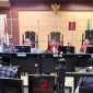 Majelis hakim pimpinan Lucky Rombot Kalalo, dengan hakim anggota Edy Toto Purba dan Dini Damayanti, saat membacakan putusan perkara sengketa lahan di PN Tangerang, Rabu (19/8/2026). (Foto: istimewa)