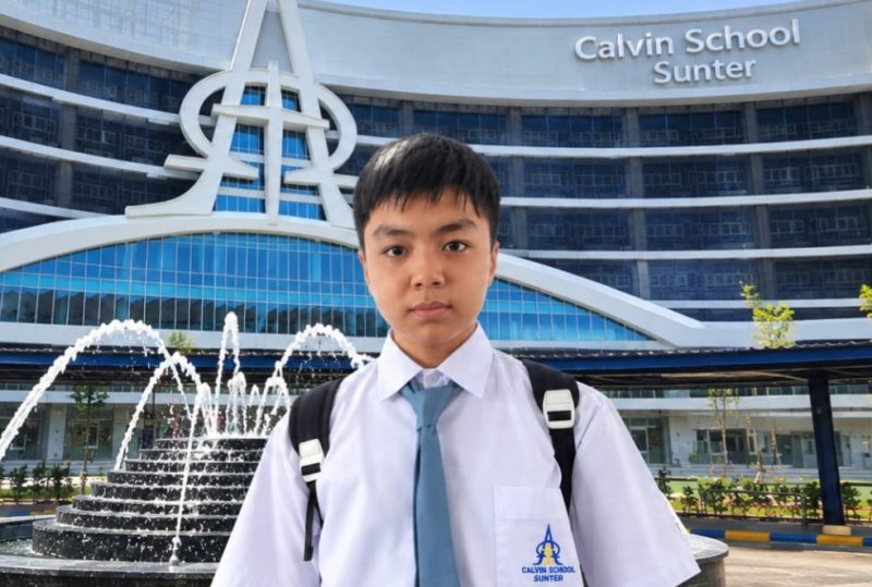 Lionel Jaden Huang, Siswa Kelas XI IPS Calvin School Sunter Jakarta. (Foto: Dok. Pribadi)