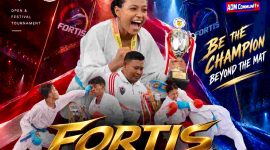 Mengusung semangat “Be The Champion Beyond The Mat, FORTIS Series II National Open Karate Championship 2026 menyiapkan 231 kelas karate yang akan dipertandingkan di GOR Pertamina Simprug, Jakarta Selatan, 13-15 November 2026 mendatang.(Foto: Dok. FORTIS)
