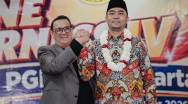 Stafsus Menag RI Gugun Gumilar menghadiri peringatan ke-47 Persekutuan Gereja-Gereja Pentakosta Indonesia (PGPI) di Cisarua, Kabupaten Bogor, Jawa Barat, Rabu (30/9/2026). (Foto: istimewa)