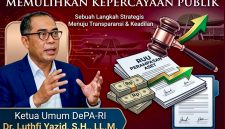 Ketua Umum DePA-RI Dr. Luthfi Yazid, S.H., LL.M., menyatakan bahwa pengesahan RUU Perampasan Aset menjadi salah satu langkah penting untuk memperkuat penegakan hukum dan pemulihan kerugian negara. (Foto: Mercinews.com)