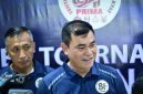 Komandan Koharmatau Marsekal Muda TNI Rudolf P. Buulolo, S.E., M.M., saat menyampaikan keterangan pers usai penutupan Piala Panglima TNI di GOR Kota Bandung, Minggu (6/9/2026). (Foto: istimewa)