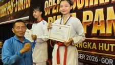 Tim Karate TNI AU menyabet satu medali emas dan dua medali perunggu pada hari pertama Kejuaraan Nasional Karate Piala Panglima TNI Cup 2026 di GOR Ken Arok, Malang, Jawa Timur, Senin (28/9/2026). (Foto: istimewa)